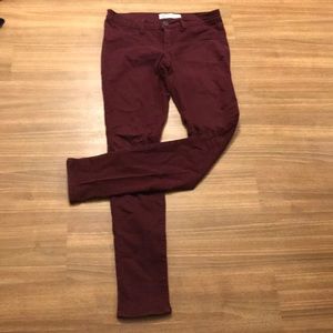 Maroon jeggings